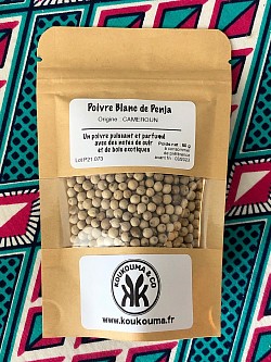 POIVRE BLANC DE PENJA : sachet de 50g