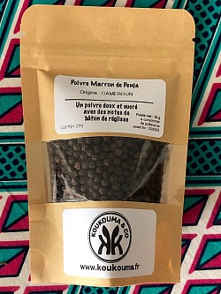 POIVRE MARRON DE PENJA : sachet de 50g