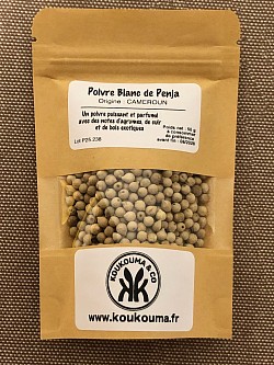 POIVRE BLANC DE PENJA : sachet de 50g