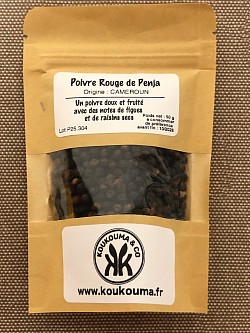 POIVRE ROUGE DE PENJA : sachet de 50g