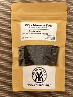 POIVRE MARRON DE PENJA : sachet de 50g